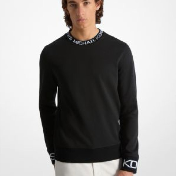 Michael kors Logo Trim Cotton Blend Sweatshirt
